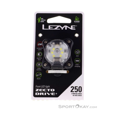 Lezyne Zecto Drive 250+ StVZO Fahrradlicht vorne-Schwarz-One Size