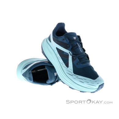 Salomon Ultra Flow GTX Damen Traillaufschuhe Gore-Tex-Hell-Blau-4,5