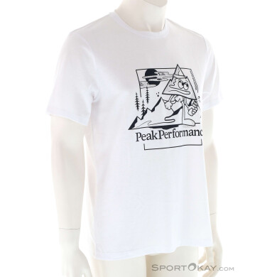 Peak Performance Explore Graphic Tee Damen T-Shirt-Weiss-M
