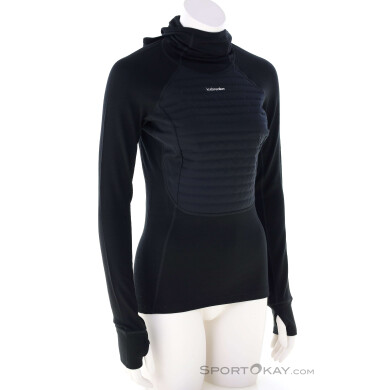 Icebreaker ZoneKnit Merino L/S Damen Funktionsshirt-Schwarz-M