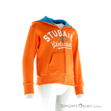 Stubaier Gletscher Hoody Kinder Sweater-Orange-140