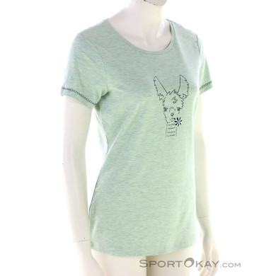 Chillaz Saile Happy Alpaca Damen T-Shirt-Grün-M
