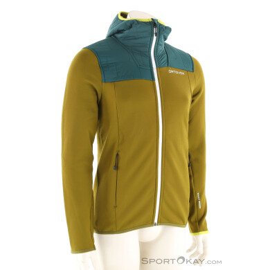 Ortovox Fleece Plus Herren Fleecejacke-Oliv-Dunkelgrün-M
