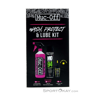 Muc Off Wash, Protect, Dry Lube Kit Reinigungsset-Schwarz-One Size