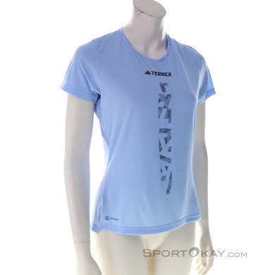 adidas Terrex AGR Shirt Damen T-Shirt-Blau-S