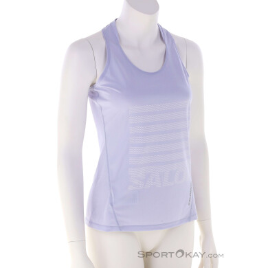 Salomon Sense Aero GFX Damen Tanktop-Lila-S