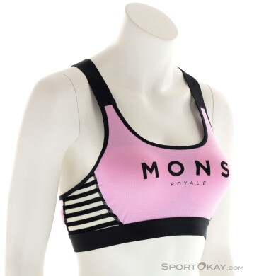 Mons Royale Stella X-Back Damen Sport-BH-Pink-Rosa-S
