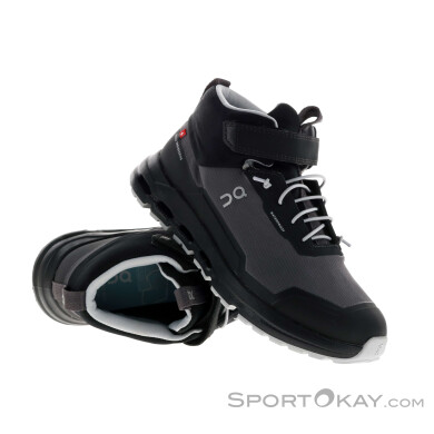 On Cloudhero Mid Waterproof Kinder Wanderschuhe-Schwarz-2,5