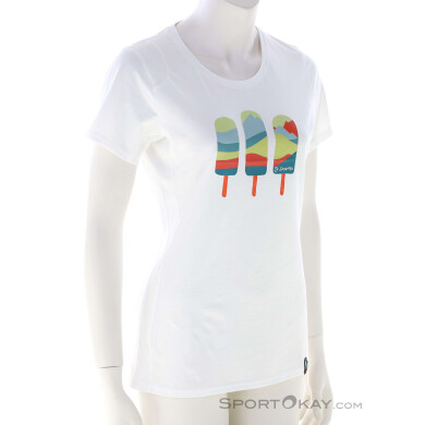 La Sportiva Icy Mountains Damen T-Shirt-Weiss-S