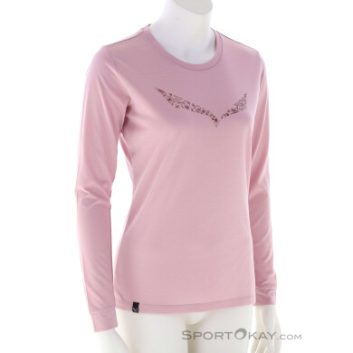 Salewa Solidlogo Dry Damen Shirt-Pink-Rosa-44