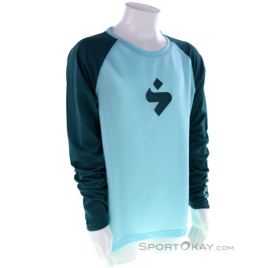 Sweet Protection Hunter LS Kinder Bikeshirt-Hell-Blau-152