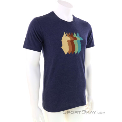 Cotopaxi Llama Sequence Organic Herren T-Shirt-Dunkel-Blau-XXL