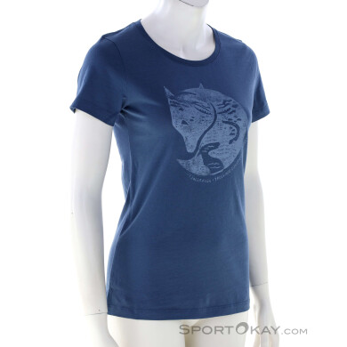 Fjällräven Arctic Fox Damen T-Shirt-Blau-S