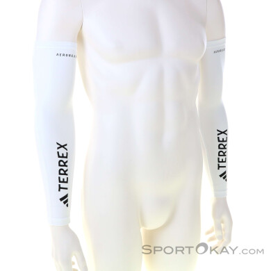 adidas Terrex Aeroready Trail Running Arm Sleeves Armlinge-Weiss-L