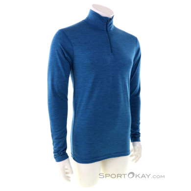 Devold Breeze Half Zip Neck Herren Sweater-Blau-S