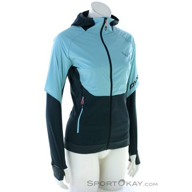 Dynafit Alpine Hybrid Damen Laufjacke-Türkis-M