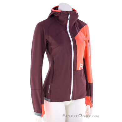 Ortovox Berrino Hooded Damen Tourenjacke-Rot-S