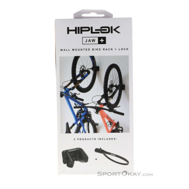 Hiplok JAW + Fahrradwandhalter Bike Set Wandhalterung-Schwarz-One Size