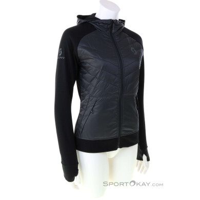 Scott Vertic Merino Hoody Damen Jacke-Schwarz-S