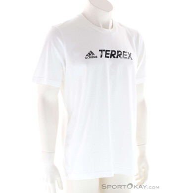 adidas Terrex Logo Herren T-Shirt-Weiss-M