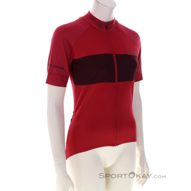 Endura FS260 Pro S/S Damen T-Shirt-Rot-XS