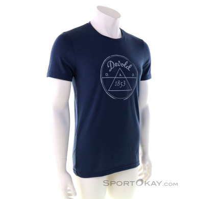 Devold 1853 Merino Herren Funktionsshirt-Blau-S