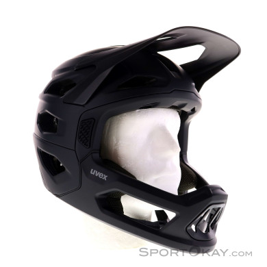 Uvex Revolt Fullface Helm abnehmbar-Schwarz-56-61