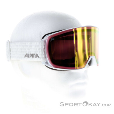 Alpina Nakiska QVM Skibrille-Weiss-One Size