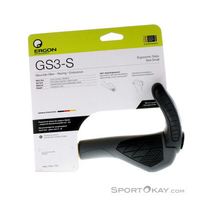 Ergon GS3 Racing Griffe-Schwarz-L