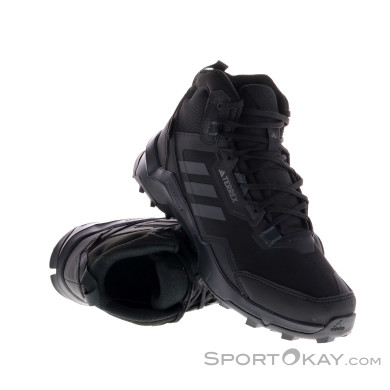 adidas Terrex AX4 Mid GTX Herren Wanderschuhe Gore-Tex-Schwarz-9,5