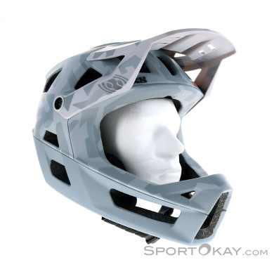 iXS Trigger Fullface MIPS Camo Fullface Helm-Dunkel-Grau-M-L