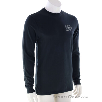 Fox Stamped Premium LS Herren Shirt-Schwarz-M