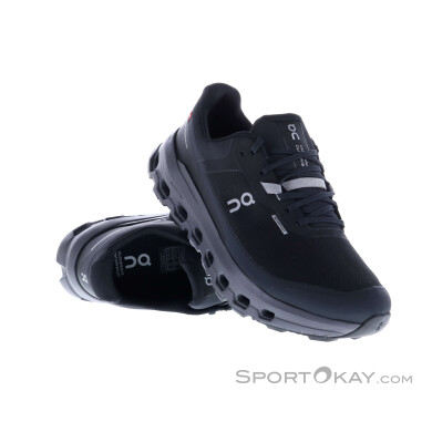 On Cloudvista 2 Waterproof Herren Traillaufschuhe-Schwarz-10,5