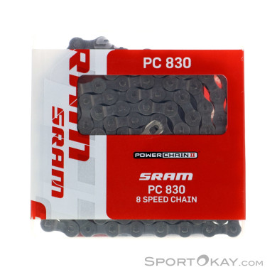 Sram PC 830 8-Fach Kette-Grau-One Size