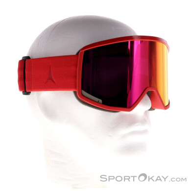 Atomic Four HD Skibrille-Rot-One Size
