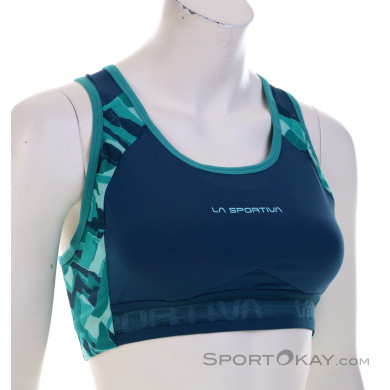 La Sportiva Hover Top Damen Sport-BH-Hell-Blau-S