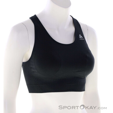 Odlo Seamless Medium Ceramicool Damen Sport-BH-Schwarz-L