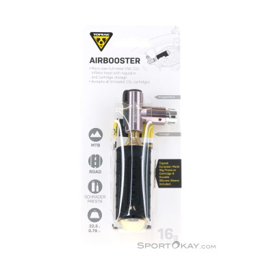 Topeak AirBooster CO2 Minipumpe-Grau-One Size