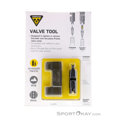 Topeak Valve Tool Pumpe Zubehör-Schwarz-One Size