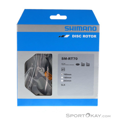 Shimano SLX SM-RT70 Ice-Tech 160mm Centerlock Bremsscheibe-Grau-One Size