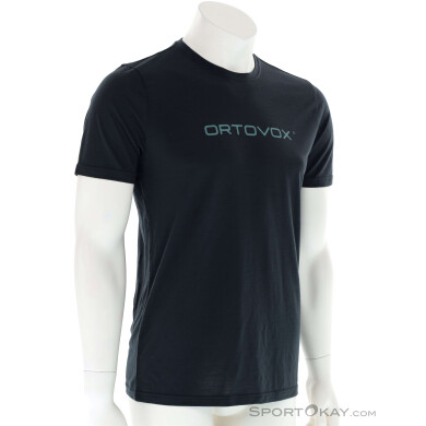 Ortovox 150 Cool Brand TS Herren T-Shirt-Schwarz-XL
