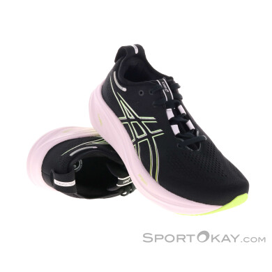 Asics Gel-Nimbus 26 Damen Laufschuhe-Schwarz-8,5
