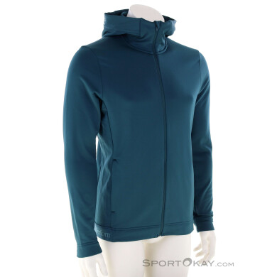Peak Performance Rider Tech Zip Hood Herren Sweater-Türkis-M