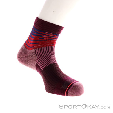 Ortovox All Mountain Quarter Socks Damen Socken-Dunkel-Rot-39-41