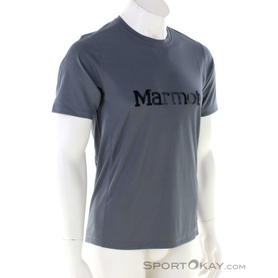 Marmot Windridge Logo SS Herren T-Shirt-Grau-S