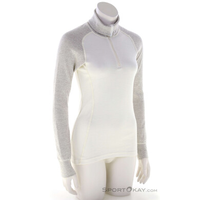 Devold Duo Active Zip Neck Damen Sweater-Beige-L