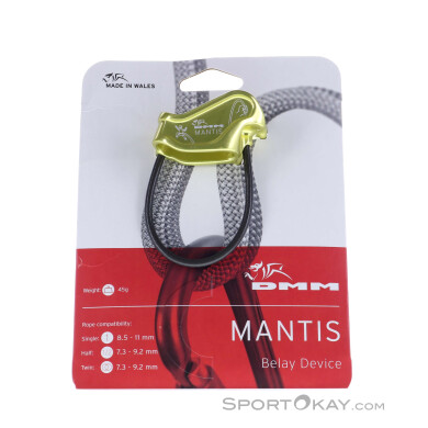 DMM Mantis Belay Device Sicherungsgerät-Gelb-One Size