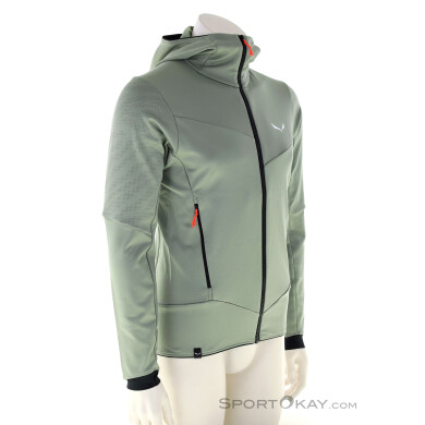 Salewa Sella Crevasse Hooded Herren Fleecejacke-Grau-M