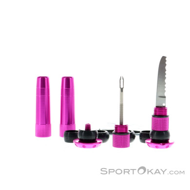 Muc Off Stealth Tubeless Puncture Reparaturset-Pink-Rosa-One Size