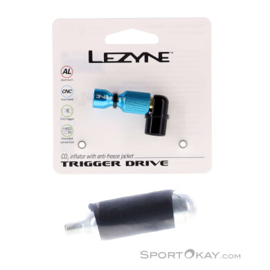 Lezyne Trigger Drive CO2 CO2 Minipumpe-Blau-One Size